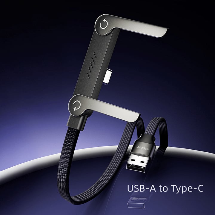 2-in-1 Invisible Holder Charger Cable