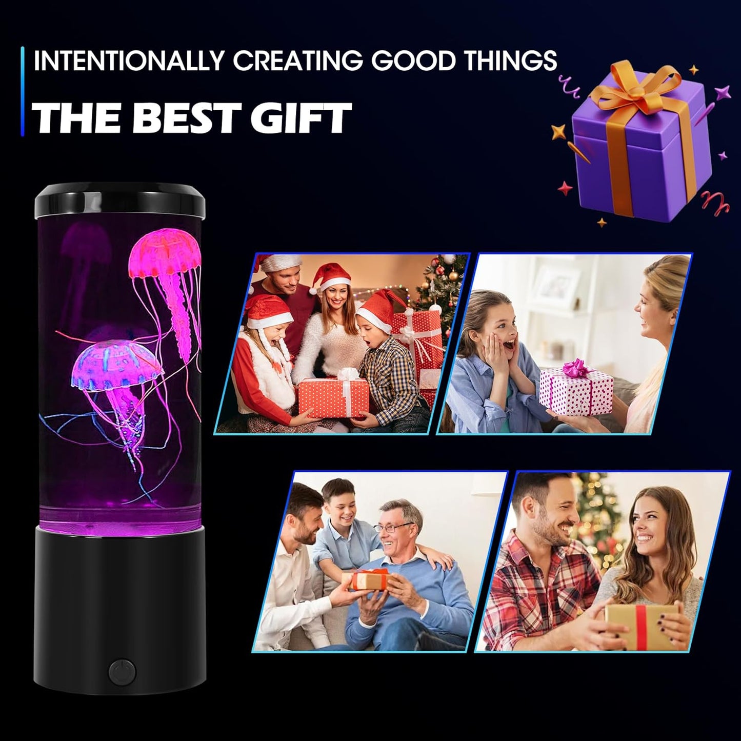 12'' Remote Control Jellyfish Lamp | 7-Color Fantasy Ambient Light✨