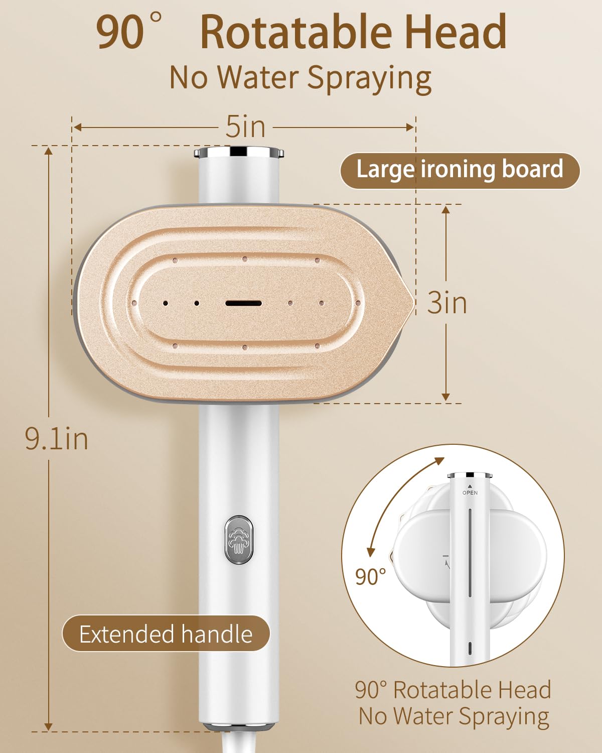 2-in-1 Handheld Garment Steamer & Iron for Clothes🔥