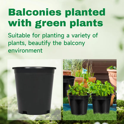 10PC Pro-Grade Heavy Duty Garden Grow Pots – Strong Root Support for Flowers, Vegetables & Seedlings