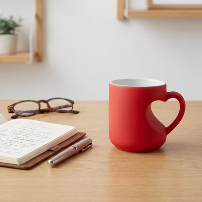 ✨Heart-shaped Color-changing Ceramic Mug