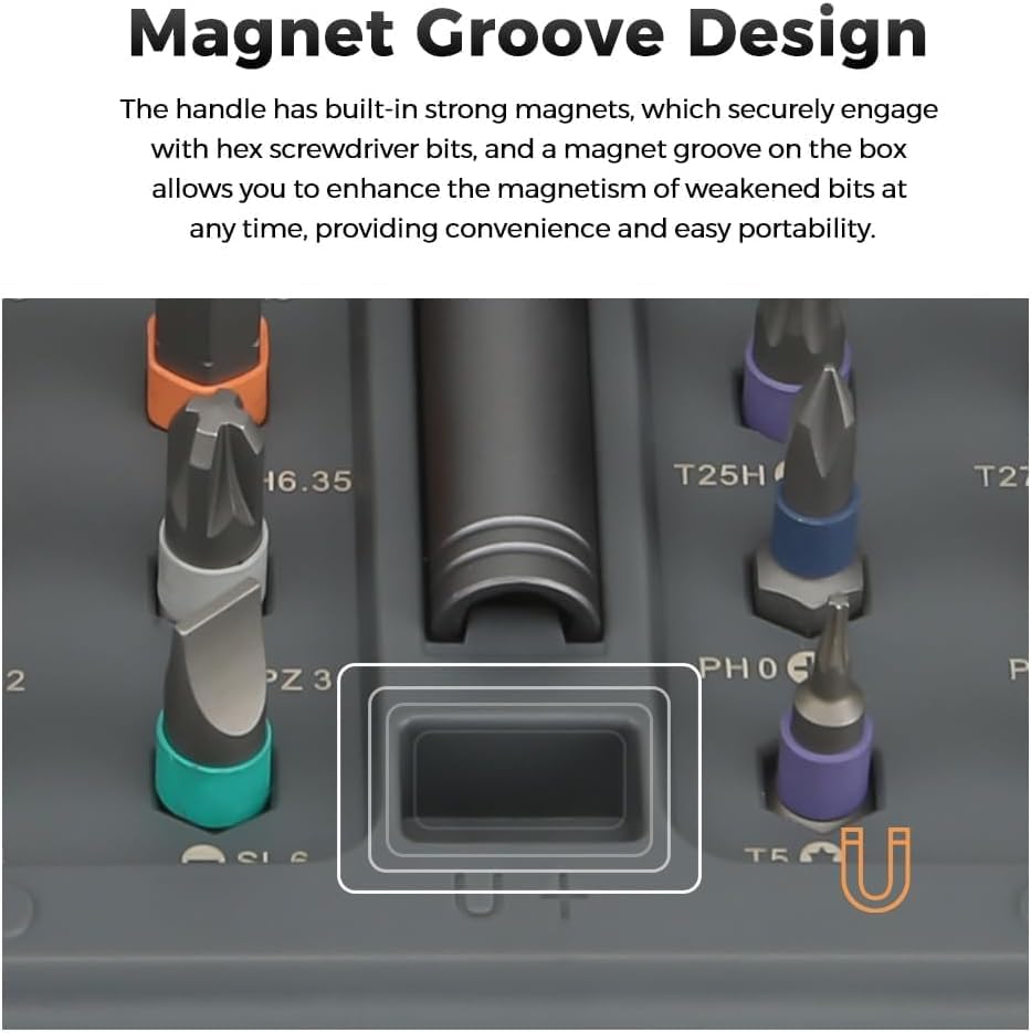 Magnetic Screwdriver Set, DIY Ratchet Mini Removable Self-Assembly Precision Screwdriver Tool Kit
