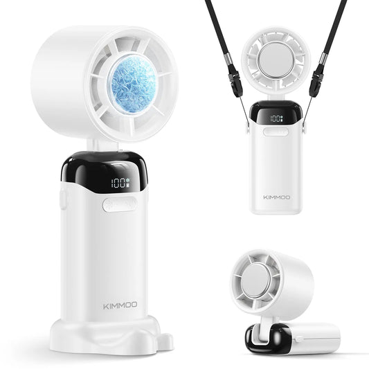 Hands-Free Turbo Cooling Fan – 200 Speed Levels, Digital Display & Built-In Phone Stand
