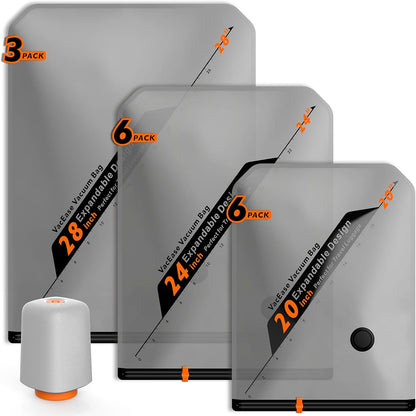 Rechargeable Wireless Pump Travel Storage Bags Set