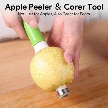 2-in-1 Apple Corer & Peeler 🍎🔪  Stainless Steel Fruit Tool , Must-Have Kitchen Gadget ✨