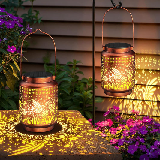 Hummingbird Solar Lanterns 🔥💡 Waterproof Garden Decor