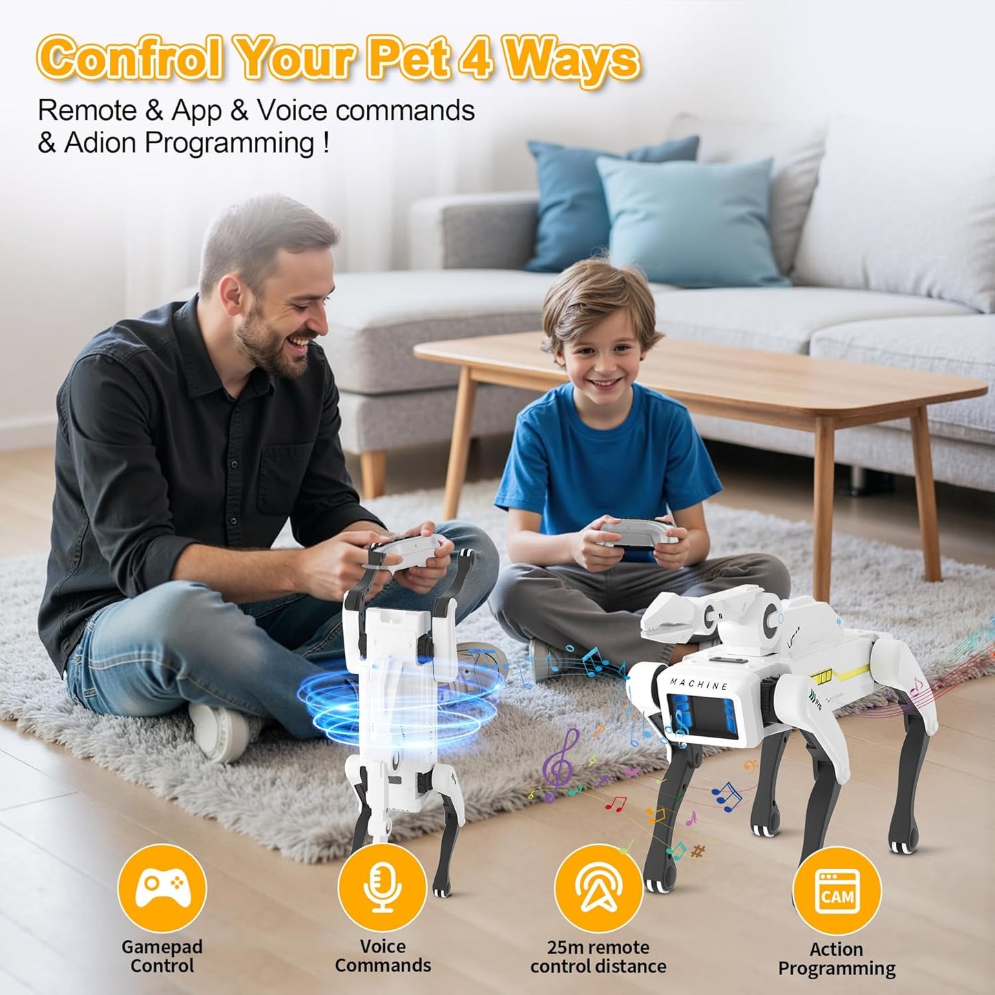 Robot Dog - Interactive STEM Pet with Voice Control