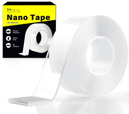 Heavy Duty Double Sided Tape - Strong Adhesion and Reusable Nano Tape