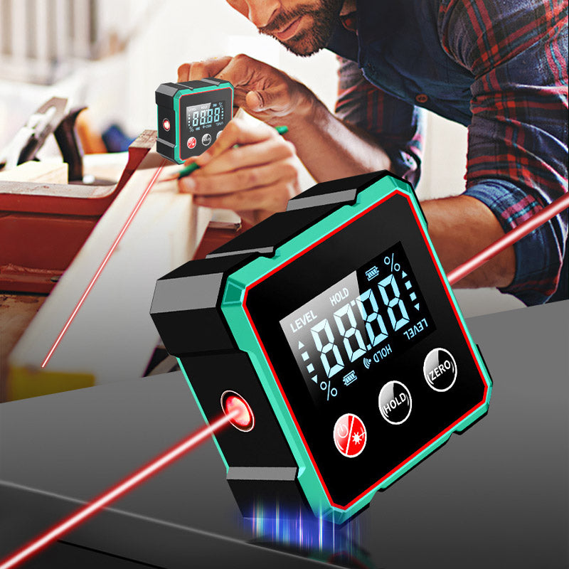 📢🔧 HOT SALE 50% OFF 🔥4-Side Magnetic Digital Angle Gauge with Laser