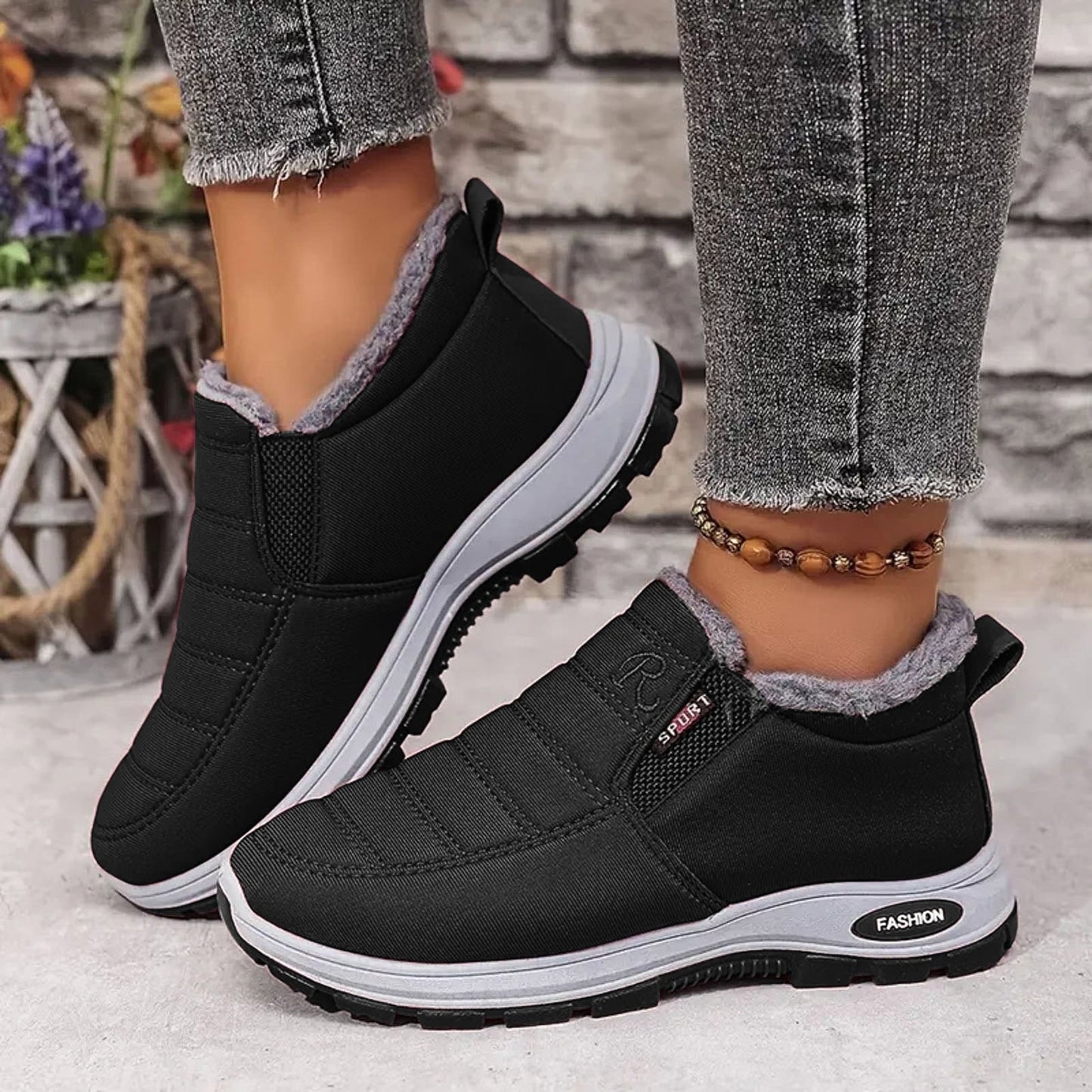 🔥Warm Sheepskin-Lined Boots