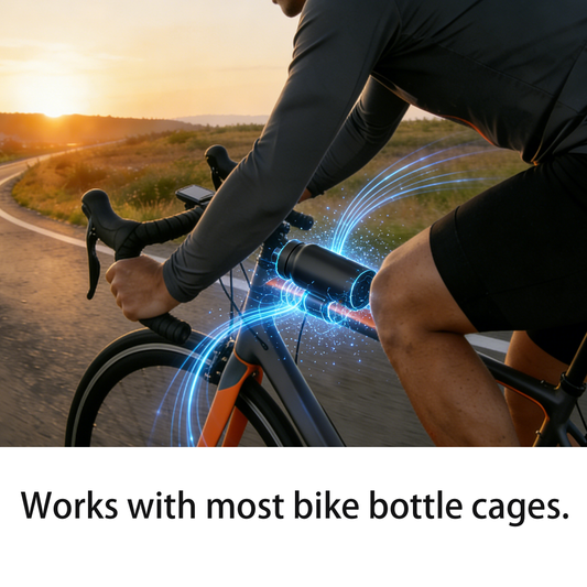 Hands-Free Magnetic Bottle: with Phone Mount & Straw Lid for Workouts and On-the-Go