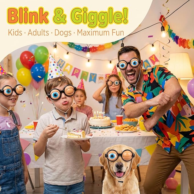 49% OFF🎉🎉Novelty Funny Glasses with Winking Eye Mechanism