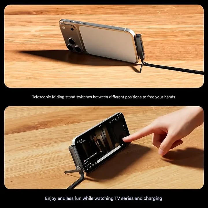2-in-1 Invisible Holder Charger Cable