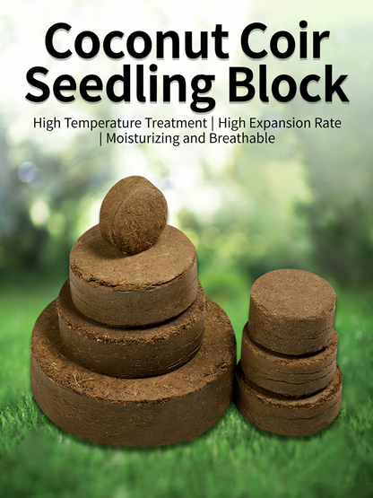 Vegetable and succulent planting coconut coir nutrient soil nutrient blocks compressed pure coconut coir