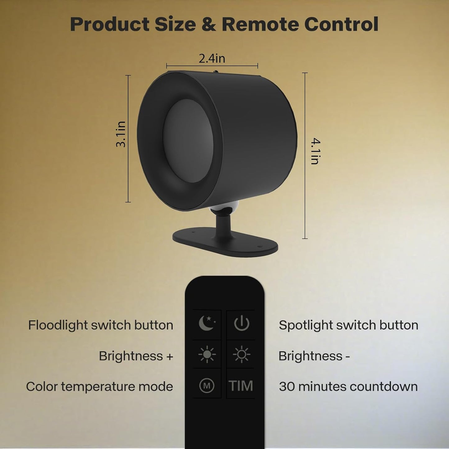 Rechargeable 360° Dual-Sided Touch Wall Lamp 2-Pack