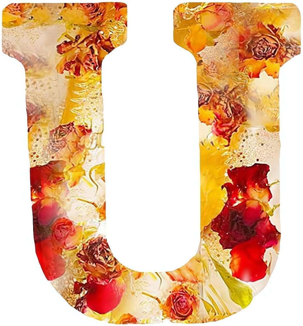 🌸 Handmade Floral Resin Letter LED Night Light ✨ (M)