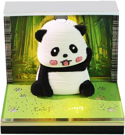 3D Memo Pad Time Piece Calendar 2026,3D Calendar Memo Pad DIY Notes Notepad Paper Craft Art Romantic Tree House