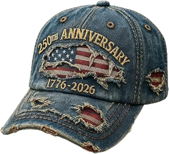 250th Anniversary USA Hat Eagle 250 Year American Anniversary Baseball Cap Adjustable Patriotic Hats