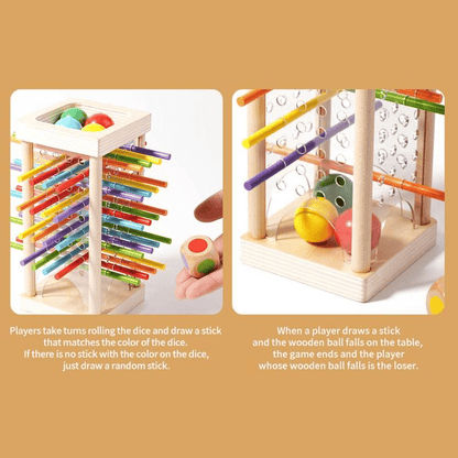 Wooden Stick Game, Colorful Educational Toy for Cognitive Development & Focus Training