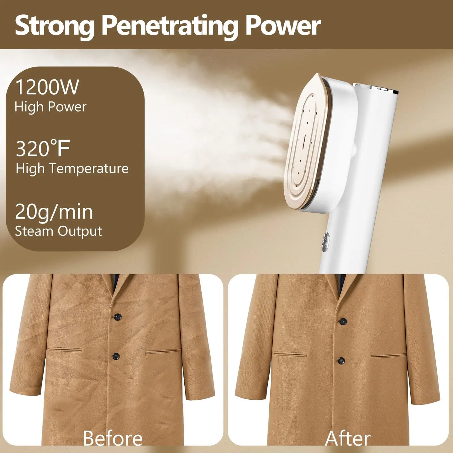 2-in-1 Handheld Garment Steamer & Iron for Clothes🔥