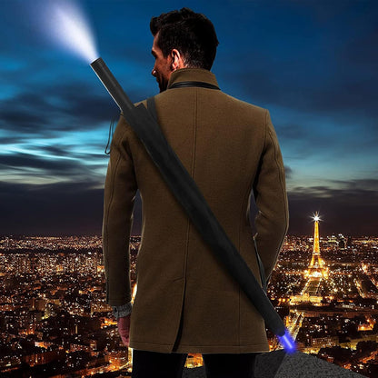 LED Light Up Umbrellas with 7 Color Changing Effects | Windproof Golf Umbrellas with Flashlight Handle