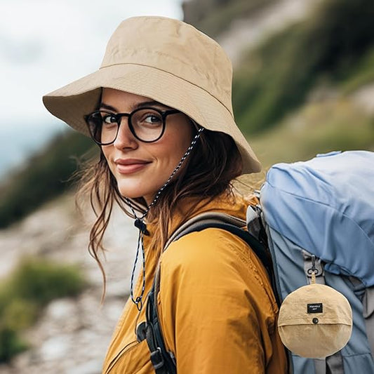 Waterproof fisherman's hat with storage bag