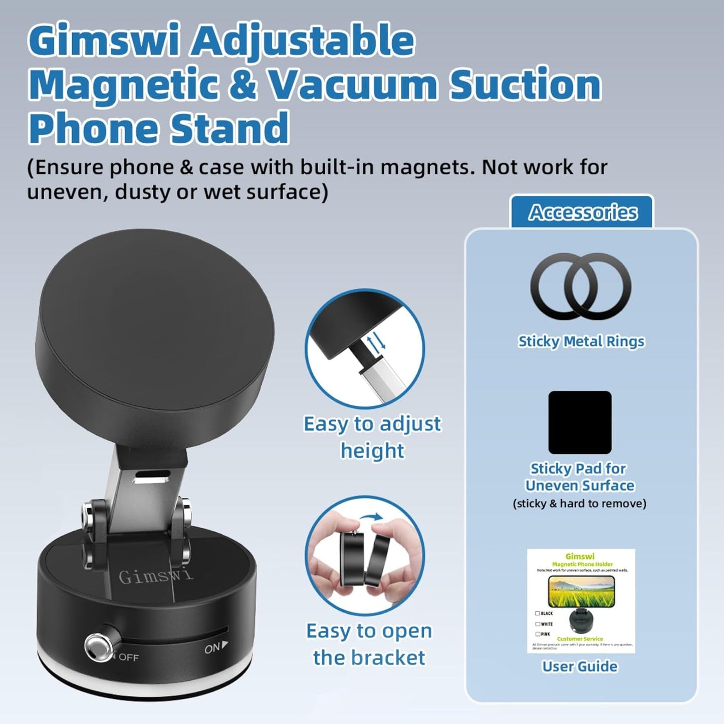 Vacuum Magnetic Phone Holder