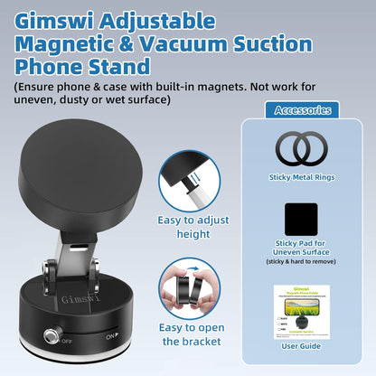 Vacuum Magnetic Phone Holder