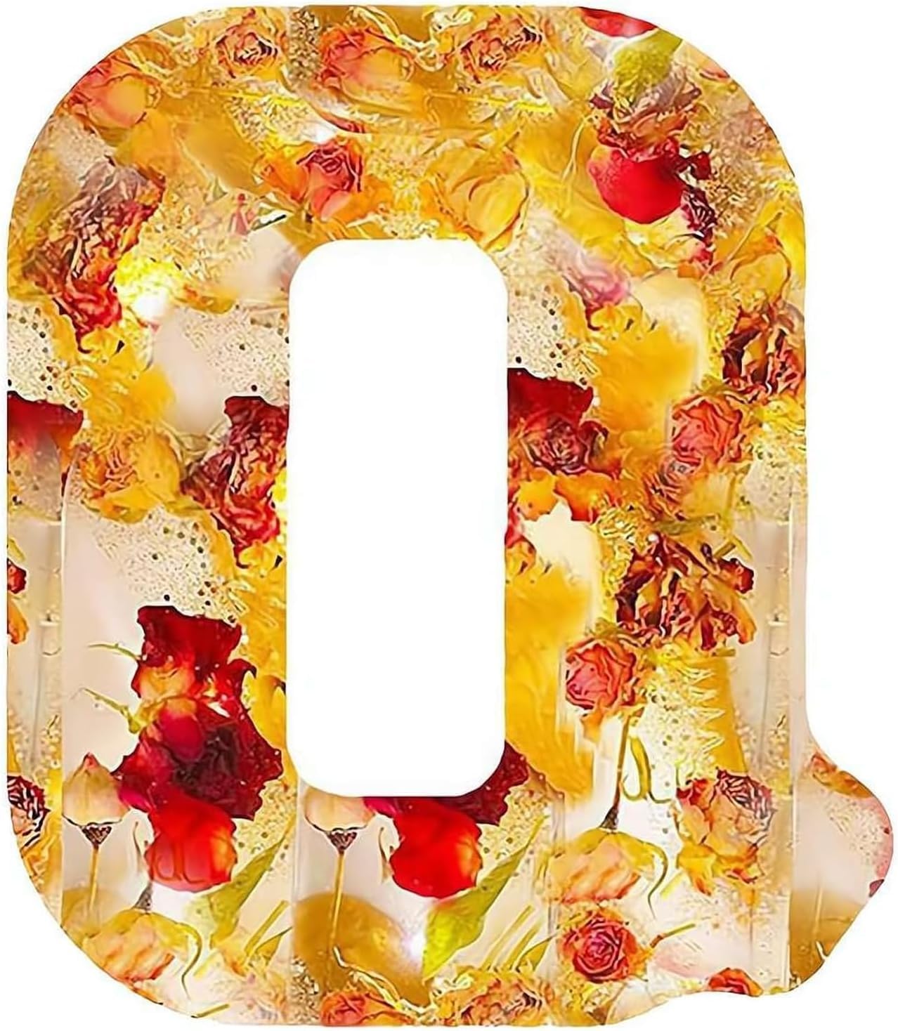 🌸 Handmade Floral Resin Letter LED Night Light ✨ (M)