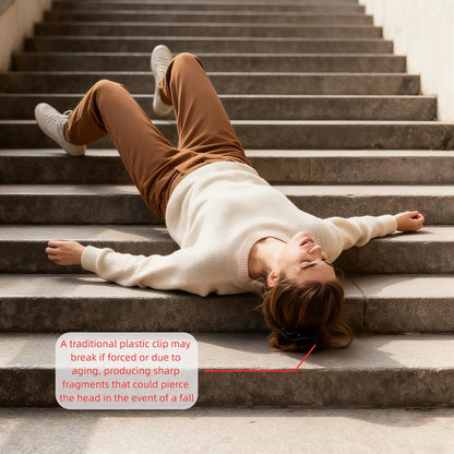 Shark Clip: Shatterproof & Break-Resistant, Hair Claws Protects Head from Impact