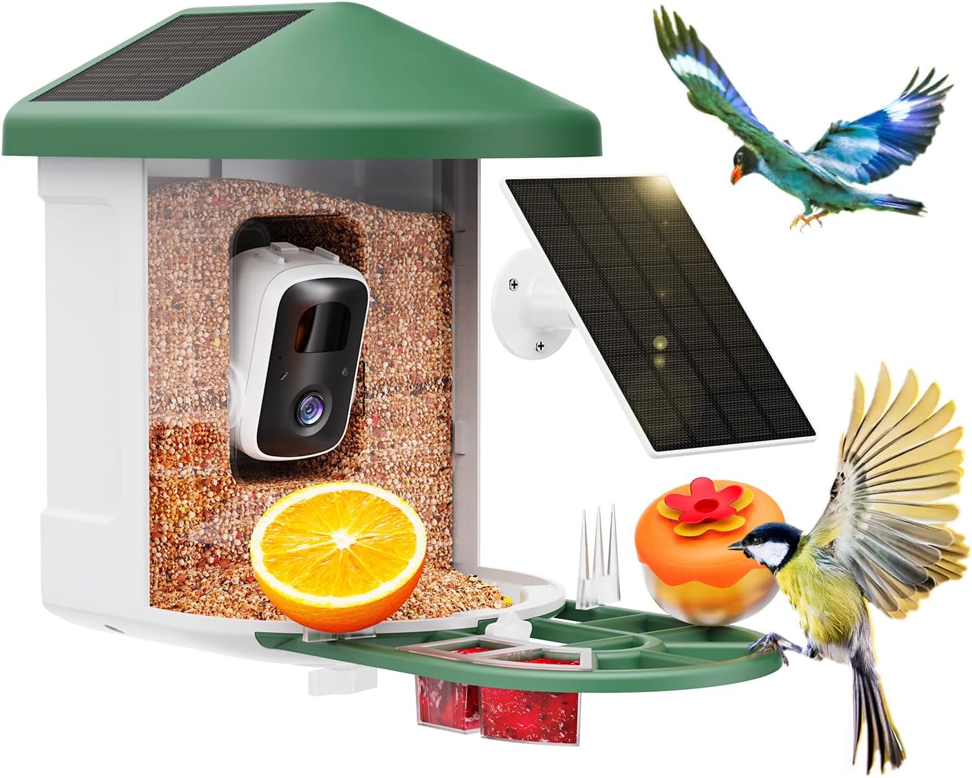 Bird Feeder with Camera with AI Identify Birds Species Solar Powered