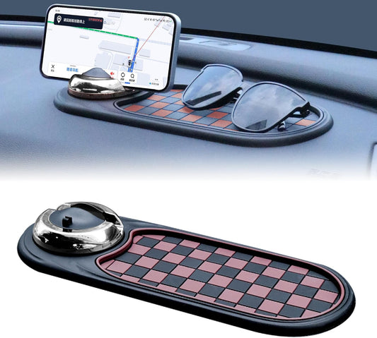 Universal Anti-Slip Car Dashboard Mat with 360° Rotating Phone Holder