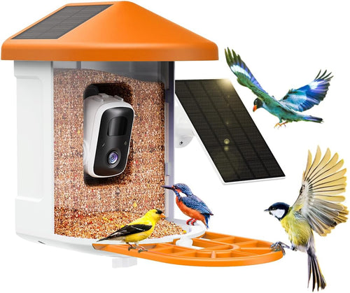 Bird Feeder with Camera with AI Identify Birds Species Solar Powered