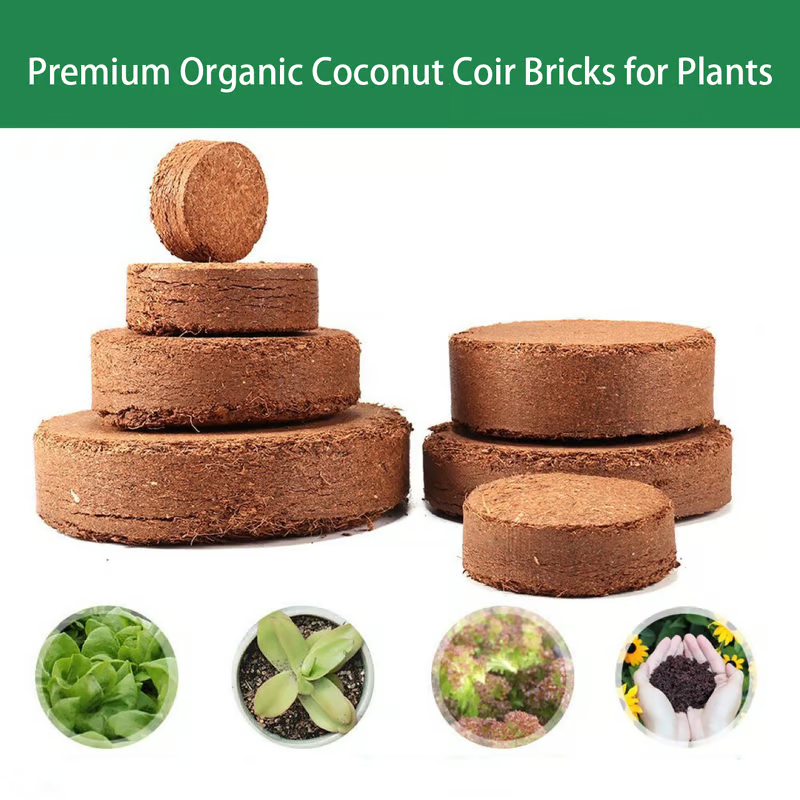 🔥LAST DAY 60% OFF🌱 Premium Organic Coconut Coir Bricks For Plants