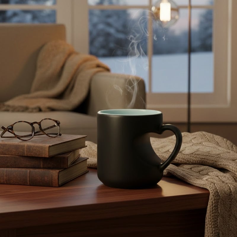 ✨Heart-shaped Color-changing Ceramic Mug