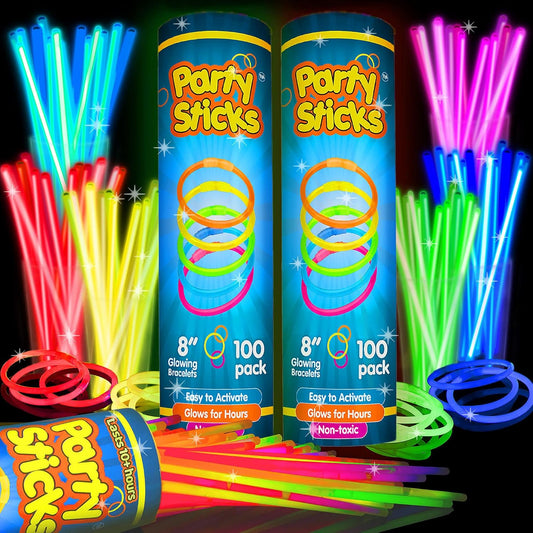 🔥PartySticks Glow Sticks Party Supplies 100pk