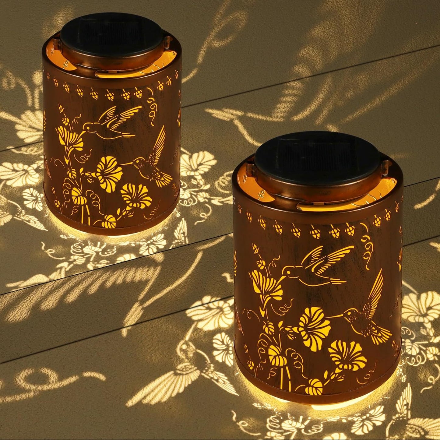 Hummingbird Solar Lanterns 🔥💡 Waterproof Garden Decor
