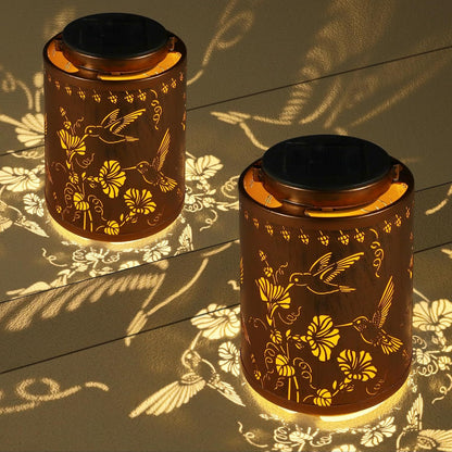 Hummingbird Solar Lanterns 🔥💡 Waterproof Garden Decor