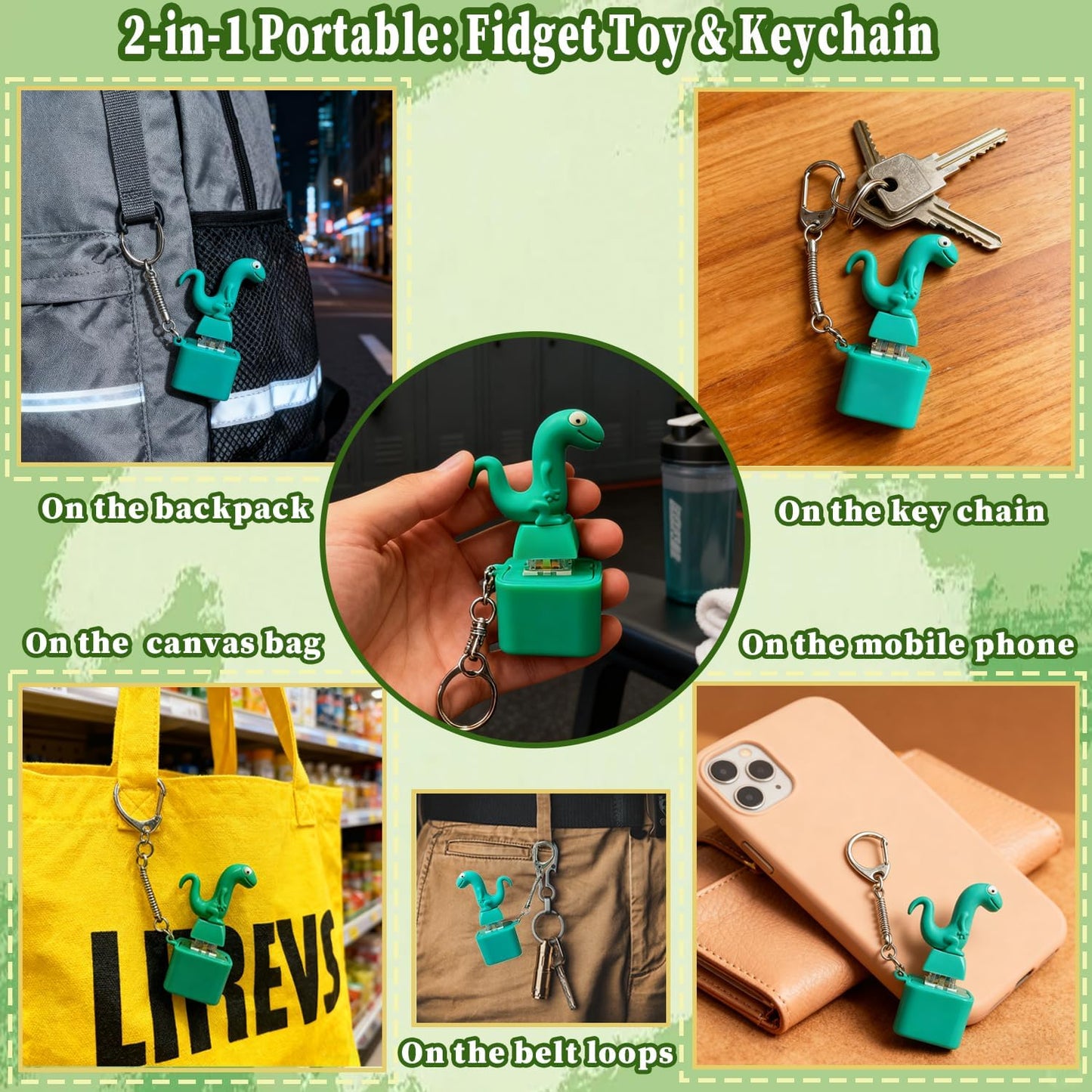 Lizard Keychain Sound Fidget Toys