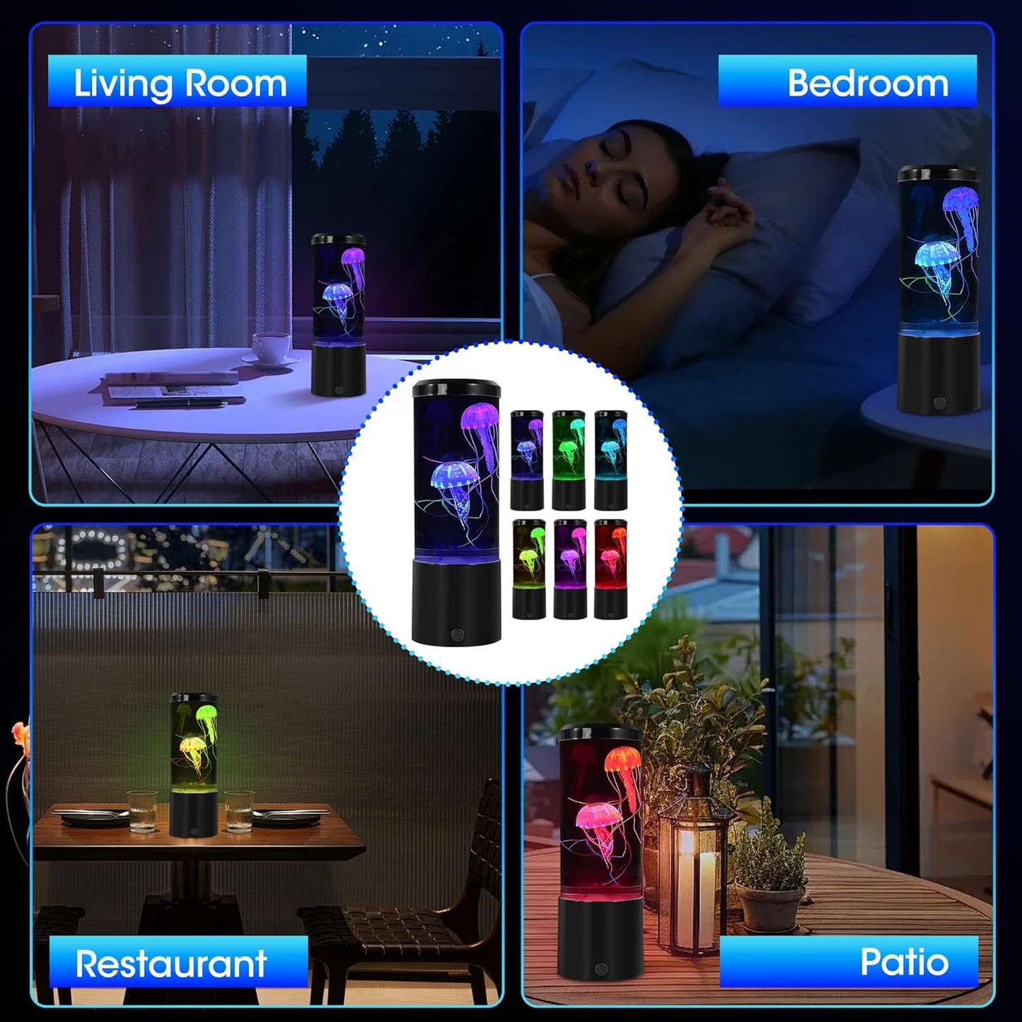 12'' Remote Control Jellyfish Lamp | 7-Color Fantasy Ambient Light✨