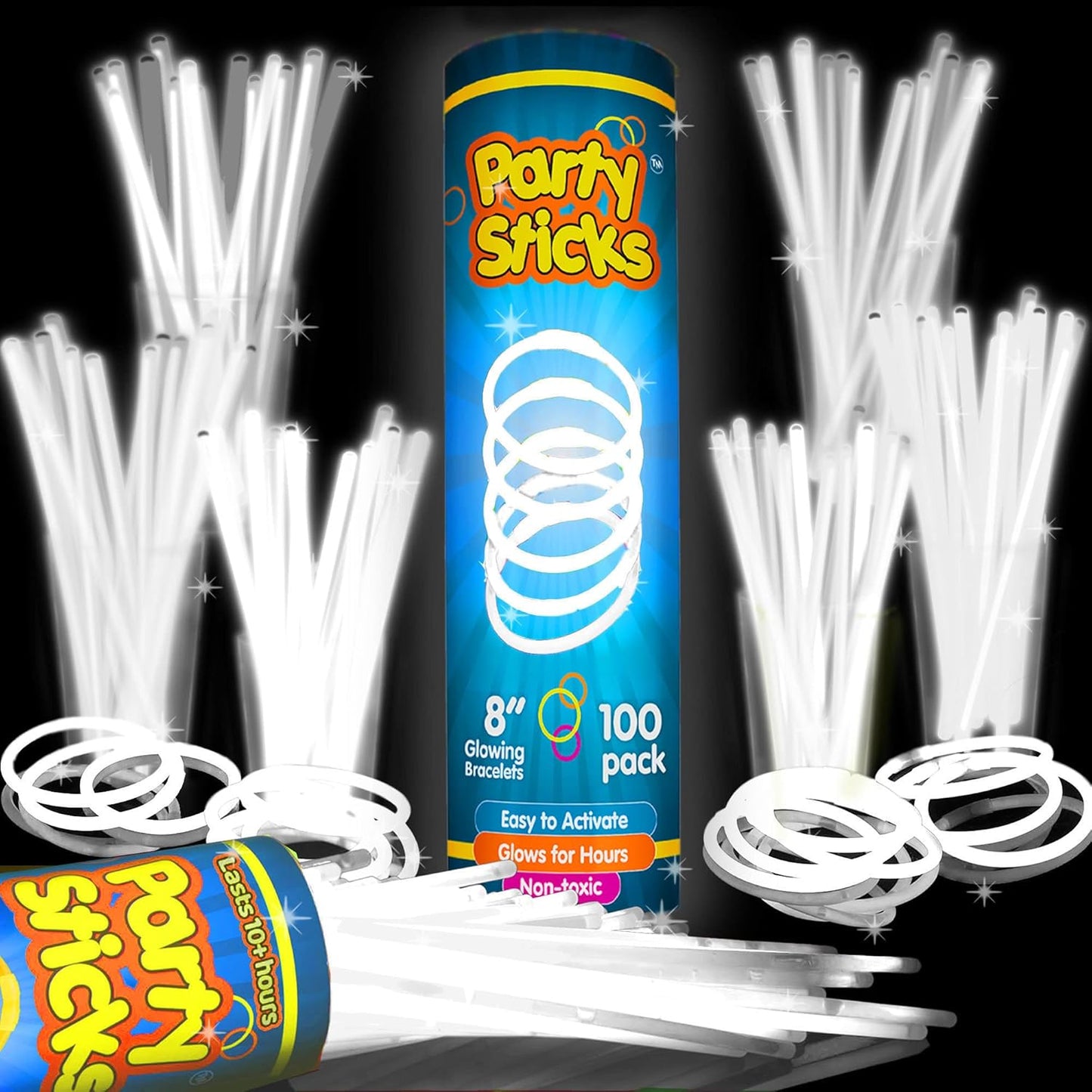 🔥PartySticks Glow Sticks Party Supplies 100pk
