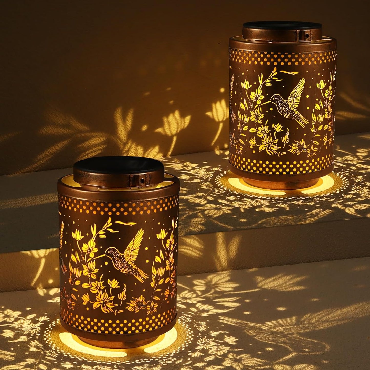 Hummingbird Solar Lanterns 🔥💡 Waterproof Garden Decor