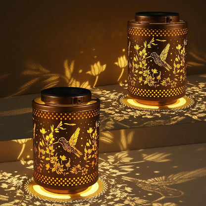 Hummingbird Solar Lanterns 🔥💡 Waterproof Garden Decor
