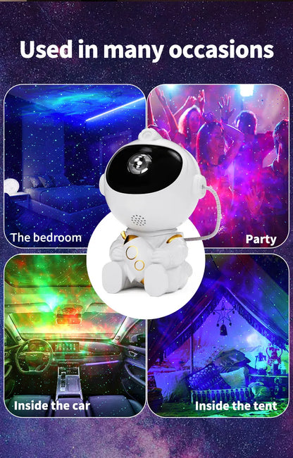 Astronaut LED Star Projector Night Light Galaxy Projectors for Home Bedroom Room Decorative Children Kids Gift Starry Sky Lamp