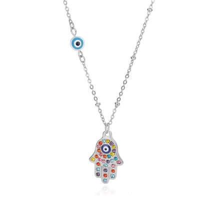 Turkish Hamsa Evil Eye Necklaces