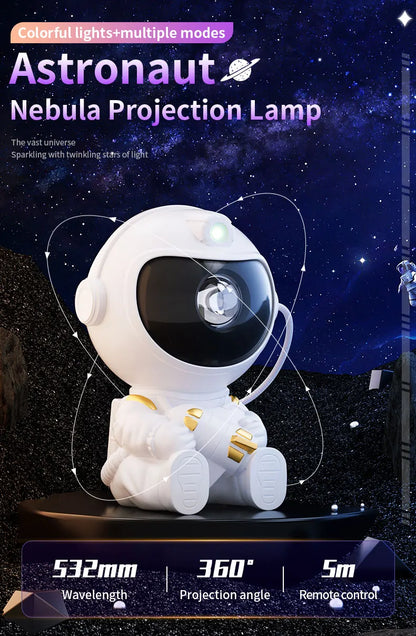 Astronaut LED Star Projector Night Light Galaxy Projectors for Home Bedroom Room Decorative Children Kids Gift Starry Sky Lamp