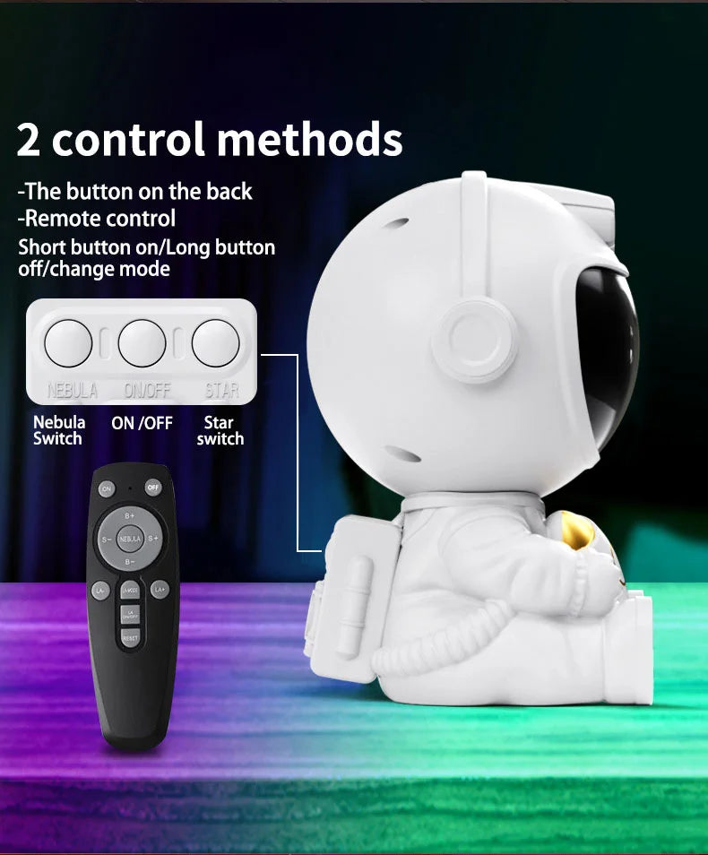 Astronaut LED Star Projector Night Light Galaxy Projectors for Home Bedroom Room Decorative Children Kids Gift Starry Sky Lamp