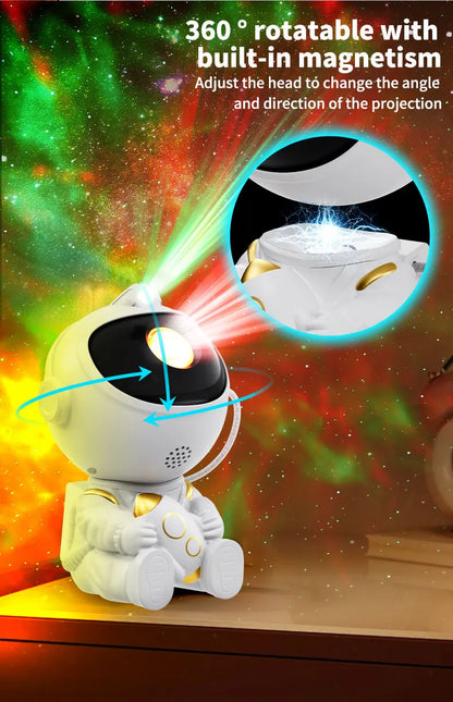 Astronaut LED Star Projector Night Light Galaxy Projectors for Home Bedroom Room Decorative Children Kids Gift Starry Sky Lamp