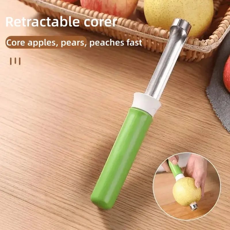 2-in-1 Apple Corer & Peeler 🍎🔪  Stainless Steel Fruit Tool , Must-Have Kitchen Gadget ✨