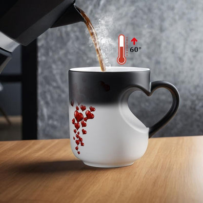 ✨Heart-shaped Color-changing Ceramic Mug